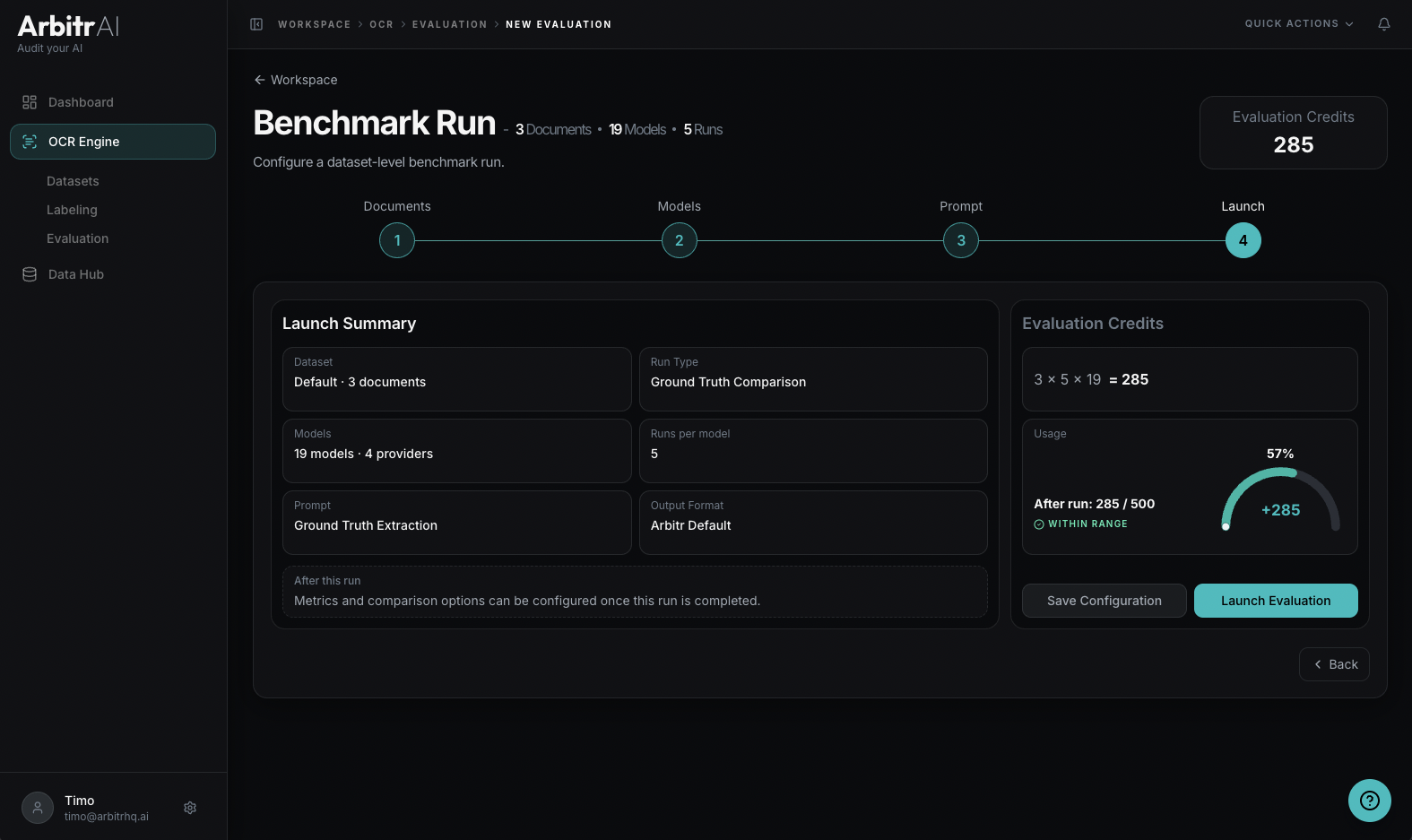 Step 4 — Review and launch